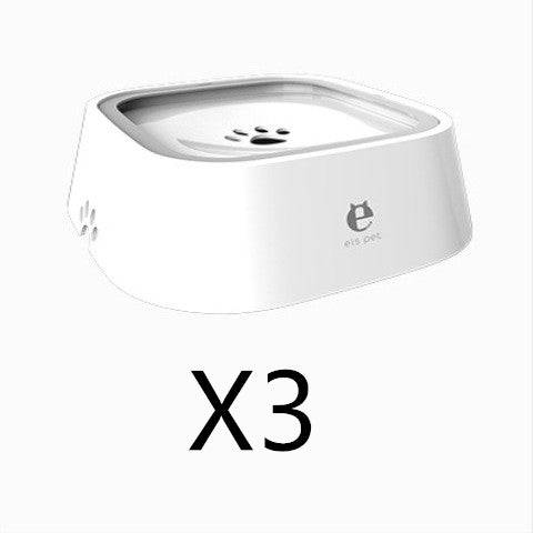 Pet water bowl for dogs and cats, 1.5L anti-overflow design, made by My Store, with a wide, shallow water dish for pets.