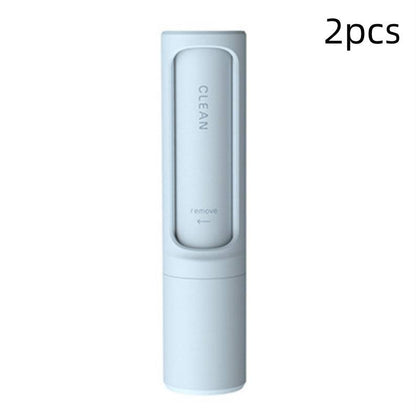 Portable My Store reusable pet hair remover brush with self-cleaning lint roller for removing pet hair from clothing and furniture.
