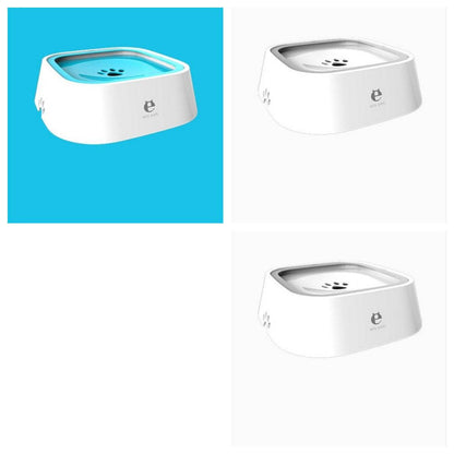 Large 1.5L anti-overflow pet water bowl for dogs and cats, made by My Store, featuring a spill-proof design and clear water level.