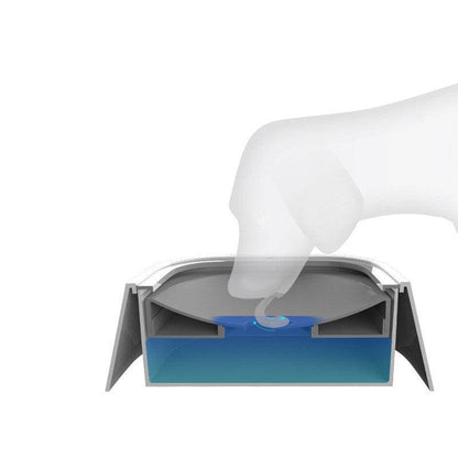 Anti-overflow 1.5L pet water bowl for dogs and cats, designed by My Store, with a large capacity and spill-resistant features.