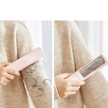 Reusable pet hair remover brush by My Store, portable self-cleaning lint roller for pet hair removal on clothing and furniture.