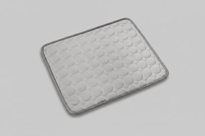 Pet ice silk cooling pad for dogs and cats, breathable self-cooling mat with soft, smooth surface for comfortable pet rest.