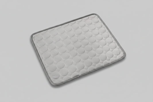 Pet ice silk cooling pad for dogs and cats, breathable self-cooling mat with soft, smooth surface for comfortable pet rest.