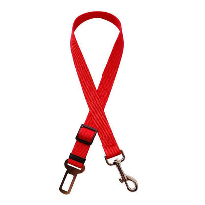 Adjustable My Store pet dog car seat belt secure and safe in vehicle for travel, with a durable strap and clip attachment.