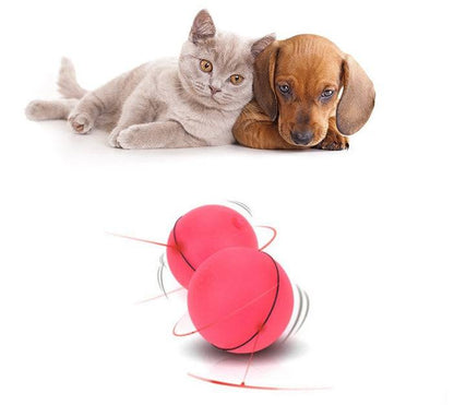 Interactive LED laser cat toy ball from My Store, electronic rolling toy designed to entertain cats with flashing lights and movement.