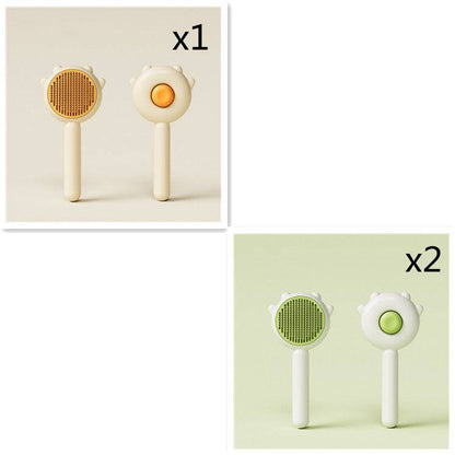 My Store cat comb hair removal brush with gentle massage teeth for grooming and de-shedding cats, pet grooming tool.
