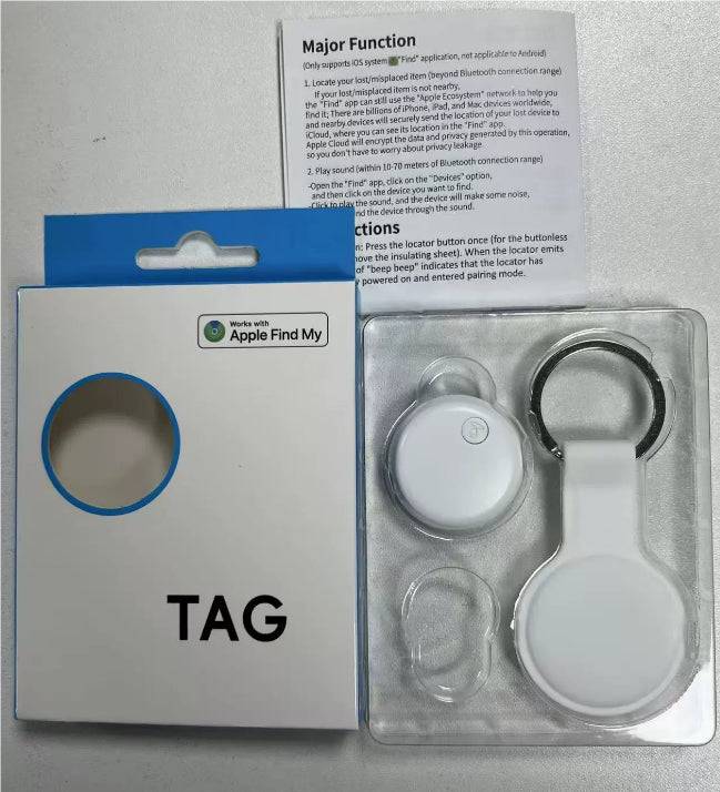 Reflective waterproof AirTag pet collar holder for dogs and cats, featuring secure attachment and visibility.