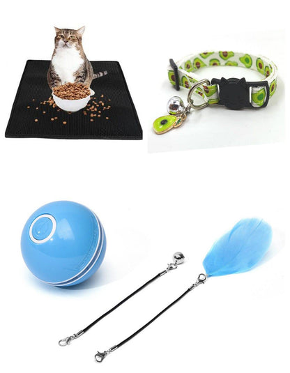 LED laser cat toy ball from My Store, an interactive electronic rolling toy with a bright light for engaging play with cats.