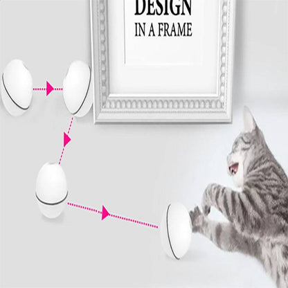 Interactive LED laser cat toy ball by My Store, electronic rolling toy designed to entertain cats with laser light and movement.