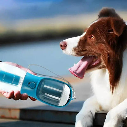 Portable My Store 3-in-1 pet water cup with built-in bowl for on-the-go hydration and easy pet drinking during travel.