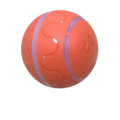 Self-rotating cat ball toy for cats, USB rechargeable interactive pet toy with moving ball to entertain cats.
