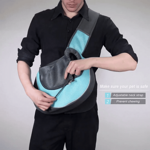 Video of a portable pet carrying bag for small dogs and cats, showcasing its compact design and comfortable carry handles.