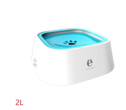 Pet water bowl for dogs and cats, 1.5L anti-overflow design, made by My Store, with a wide, easy-to-clean surface.