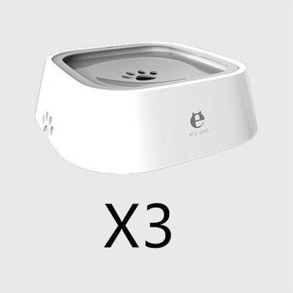 Pet water bowl for dogs and cats, 1.5L anti-overflow design, made by My Store, with a wide, stable base for easy drinking.