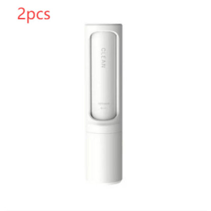 Reusable pet hair remover brush by My Store with self-cleaning lint roller for removing pet hair from clothing and furniture.