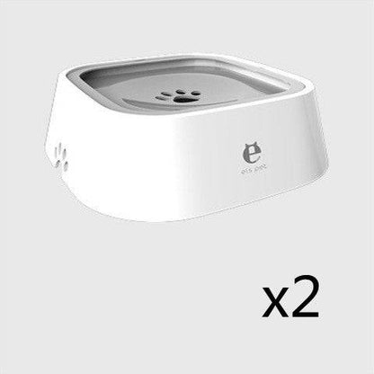 Large 1.5L anti-overflow pet water bowl for dogs and cats, featuring a durable design to prevent spills and keep pets hydrated.
