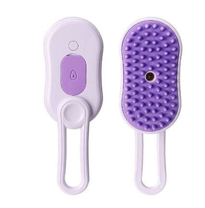 Electric steam pet grooming brush by My Store with 3-in-1 design for massage, hair removal, and grooming for dogs and cats.
